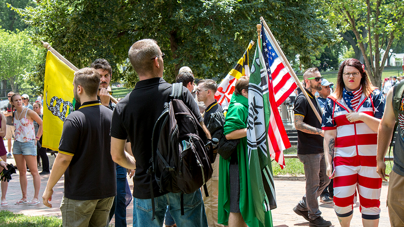 The Lafayette Park rally